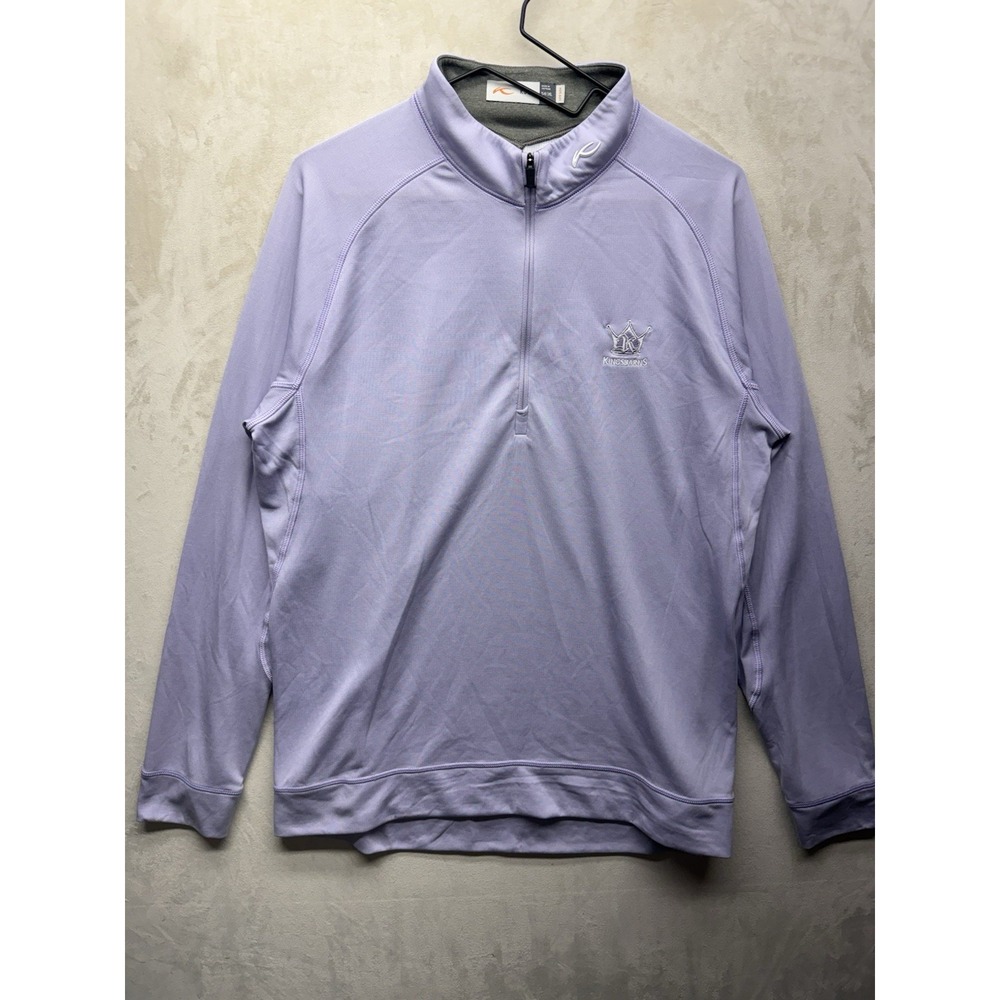 KJUS 1/4 Zip Pullover Mens Extra Large Kingsbarns Golf Links UPF50+ Lightweight